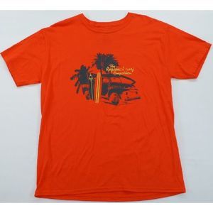 Izod T-Shirt Orange Surfboards Palms L NWT $25.00
